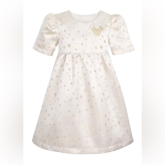 Disney Other - Disney Mickey Mouse Icon Gold Snowflake Dress size 11/12